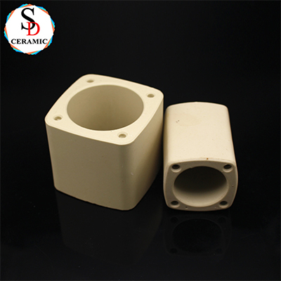 High Temperature Resistant Square Alumina Ceramic Body Fuse Tube
