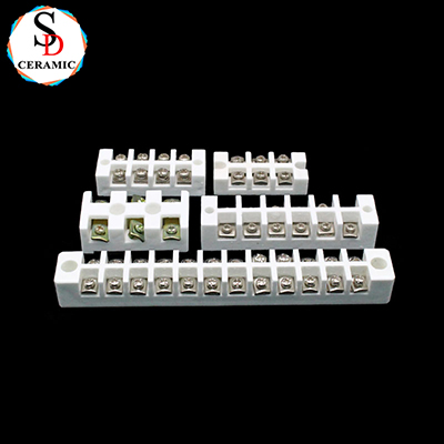 High Temperature Ceramic Terminal Block Steatite Ceramic Connector Application Wire Connection