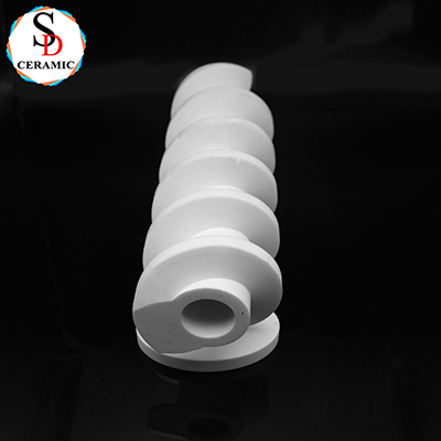 Durable C795 Alumina Tubing Threaded Ceramic Pipe