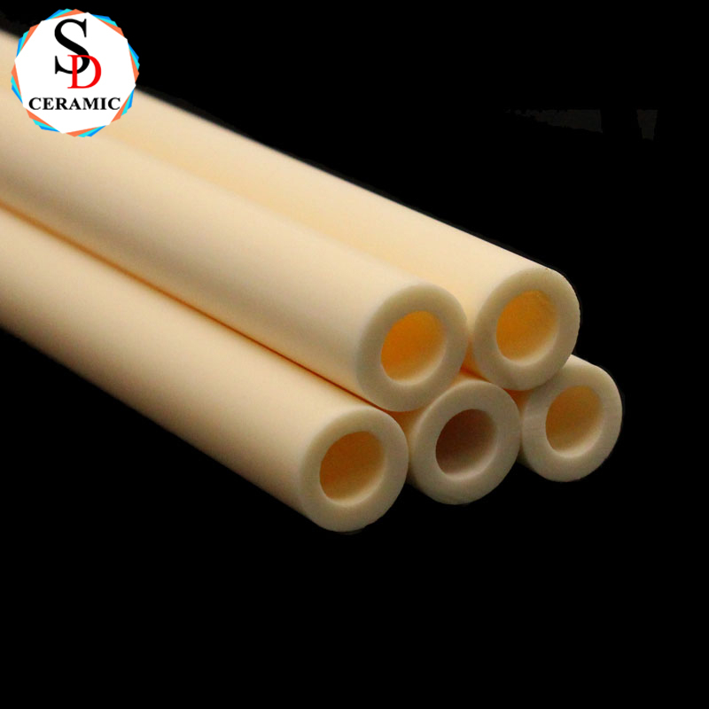 OEM Refractory Cylinder Ceramic Alumina Custom Ceramic Tubes For Furnace Heater