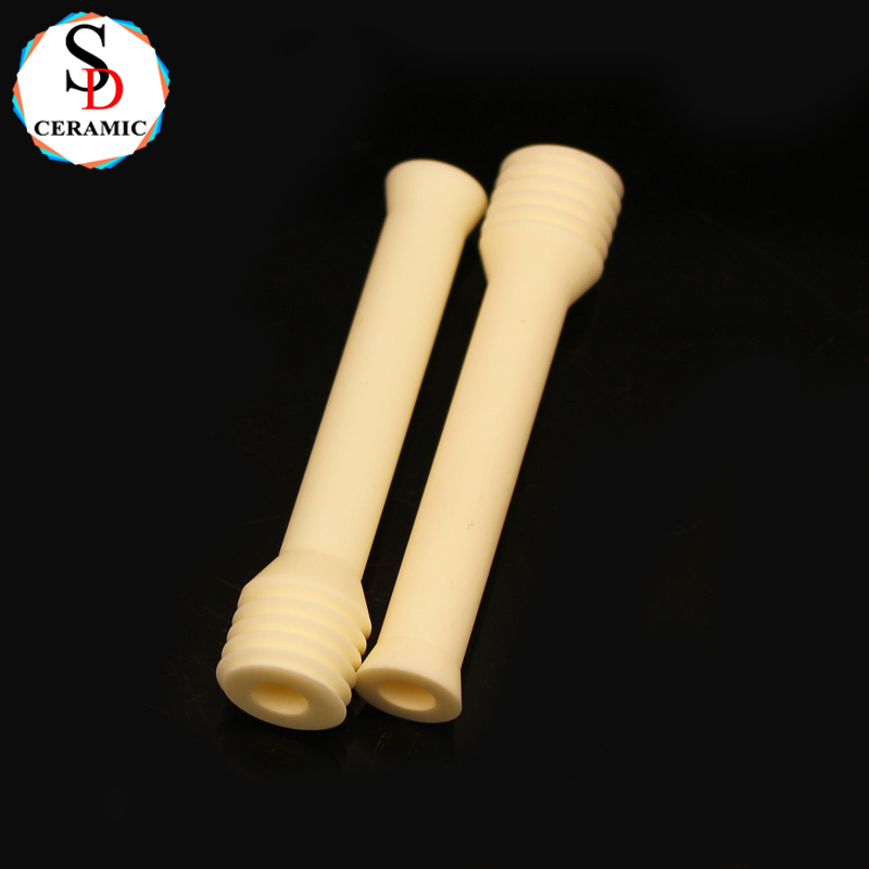 OEM Refractory Cylinder Ceramic Alumina Custom Ceramic Tubes For Furnace Heater