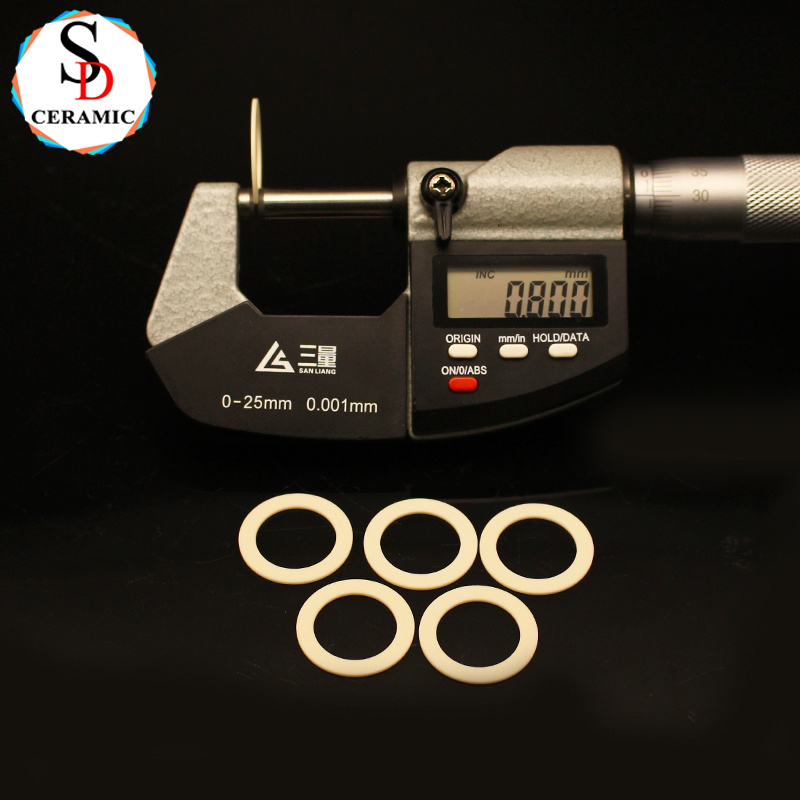 Engineered Ceramic Spacer Washer Alumina Ceramic Gasket Ring For Industrial Parts