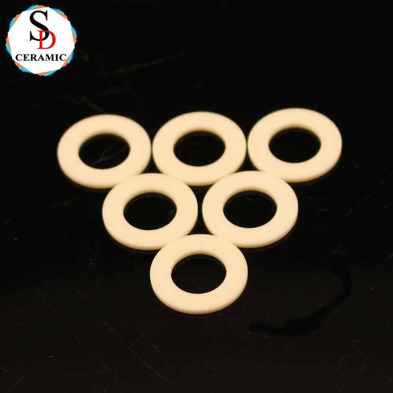 Engineered Ceramic Spacer Washer Alumina Ceramic Gasket Ring For Industrial Parts