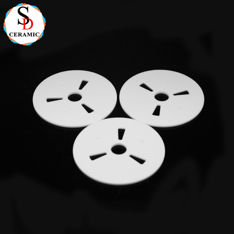 Customized Made Porous 95 Alumina Ceramic Disk Gasket Alumina Part for Various Applications