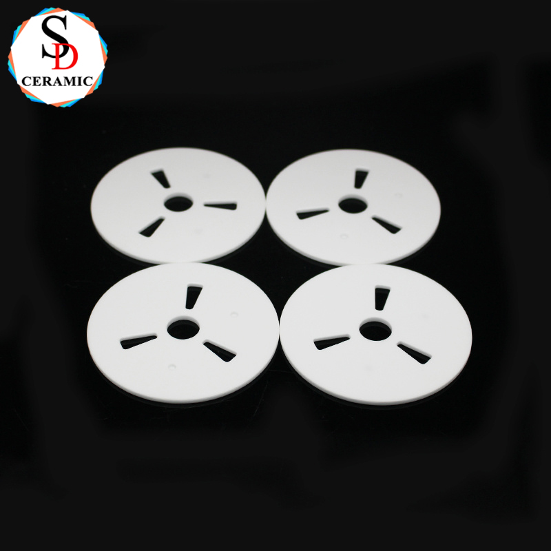 Customized Made Porous 95 Alumina Ceramic Disk Gasket Alumina Part for Various Applications