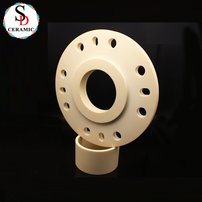 Wear Resistant Semiring 99 Alumina Ceramic Plates With Holes