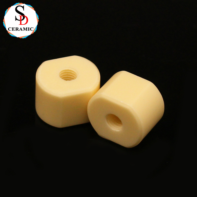 Customized Shape 99 Alumina Nut Ceramic Screw Insulator for Industrial Using