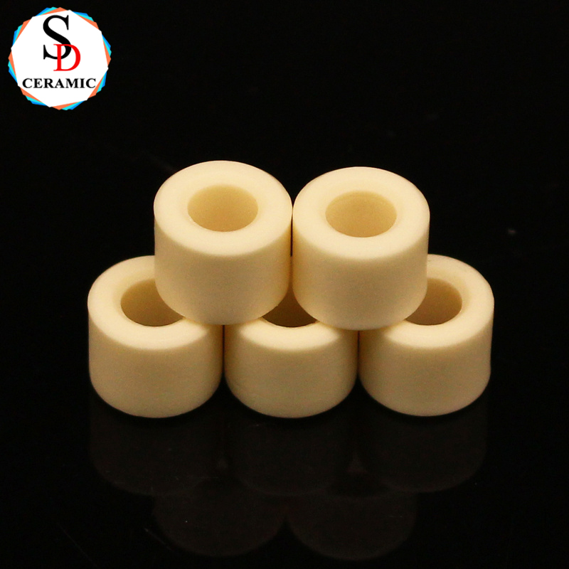 Wear-resisting 99 Alumina Ceramic Insulator Bushing Pipe for Custom Processing