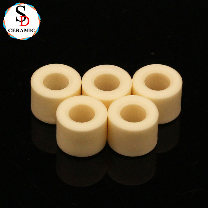 Wear-resisting 99 Alumina Ceramic Insulator Bushing Pipe for Custom Processing