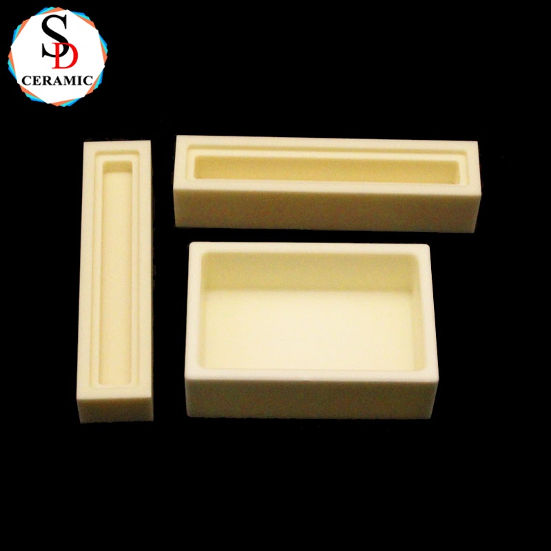 Strong Heat Resistance Al2o3 Alumina Ceramic Boat Crucible for Melting