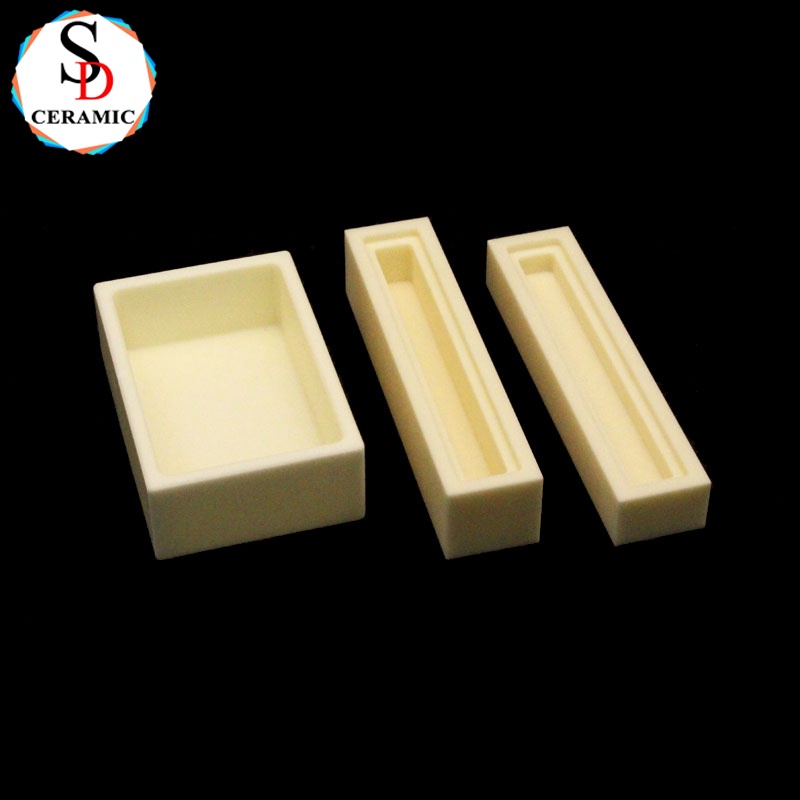 Strong Heat Resistance Al2o3 Alumina Ceramic Boat Crucible for Melting