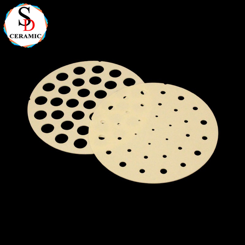 Factory Direct Sale Alumina Plates Non-standard Porous Ceramic Discs with High Quality