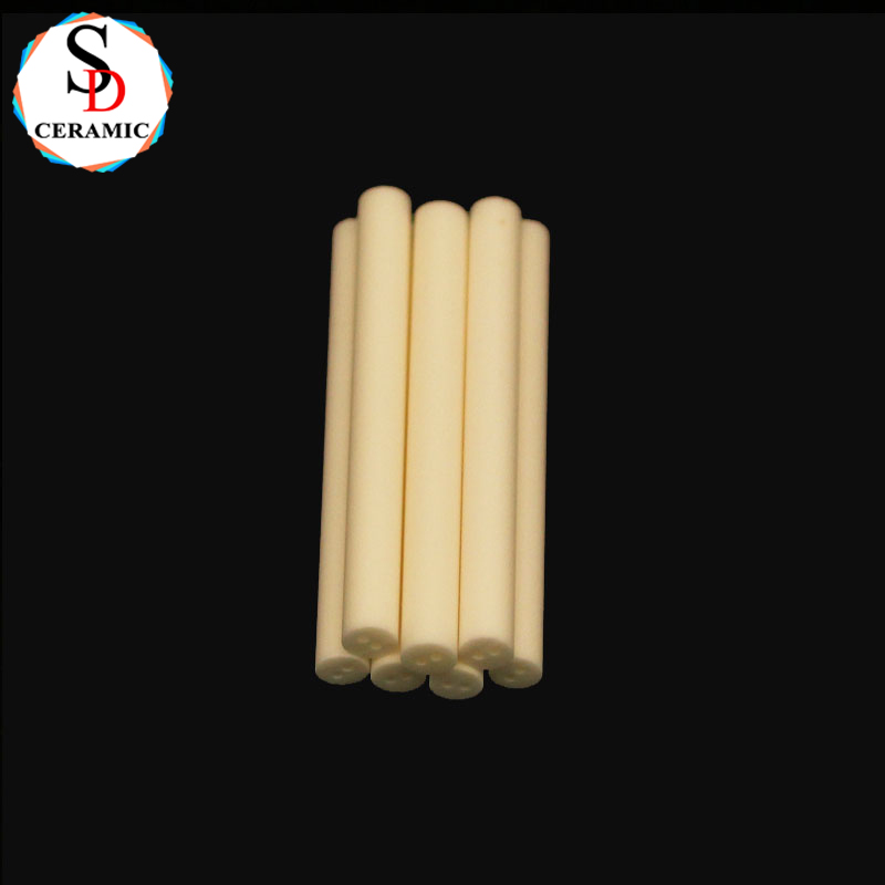 OEM Multi-bore Alumina Ceramic Tube Aluminum Oxide Structural Parts for Ultra-fine Grinding