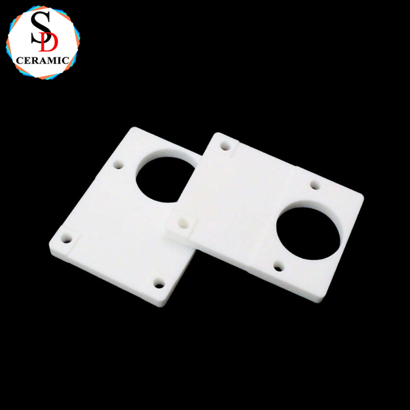 CNC High Precision 95 Alumina Ceramic Sheet Substrate with Holes Ceramic Structural Parts