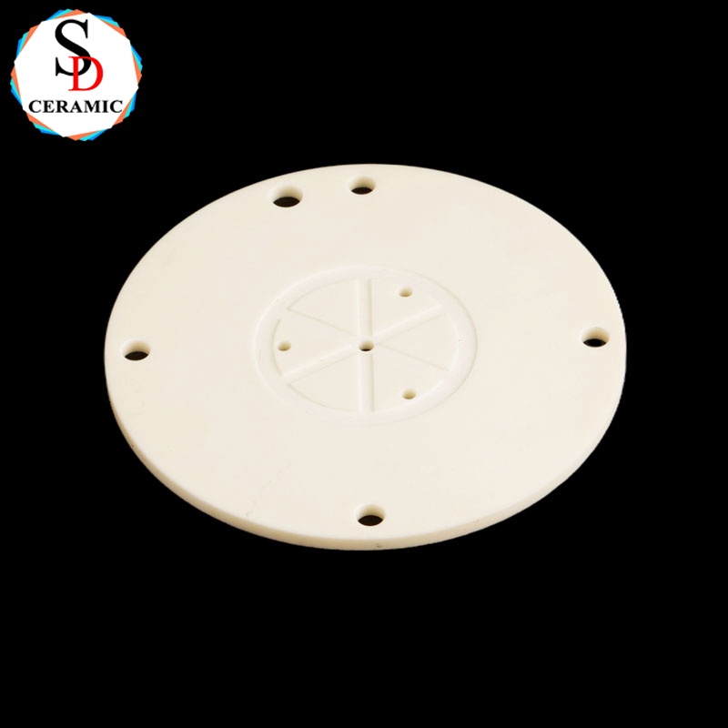 High Strength Round 99 Al2o3 Ceramic Plate Disk with Custom Holes