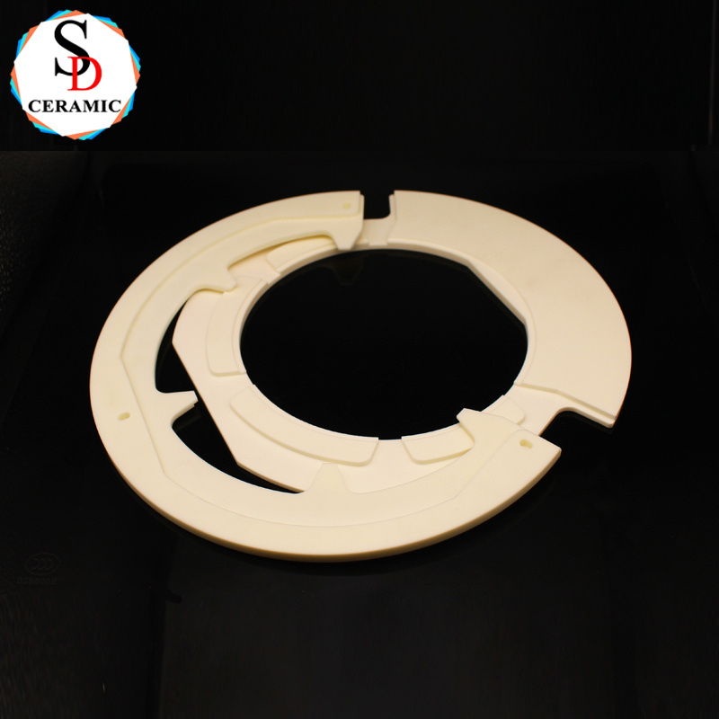 Hot Selling High Density Circular 99 Alumina Ceramic Gasket for Industrial Applications
