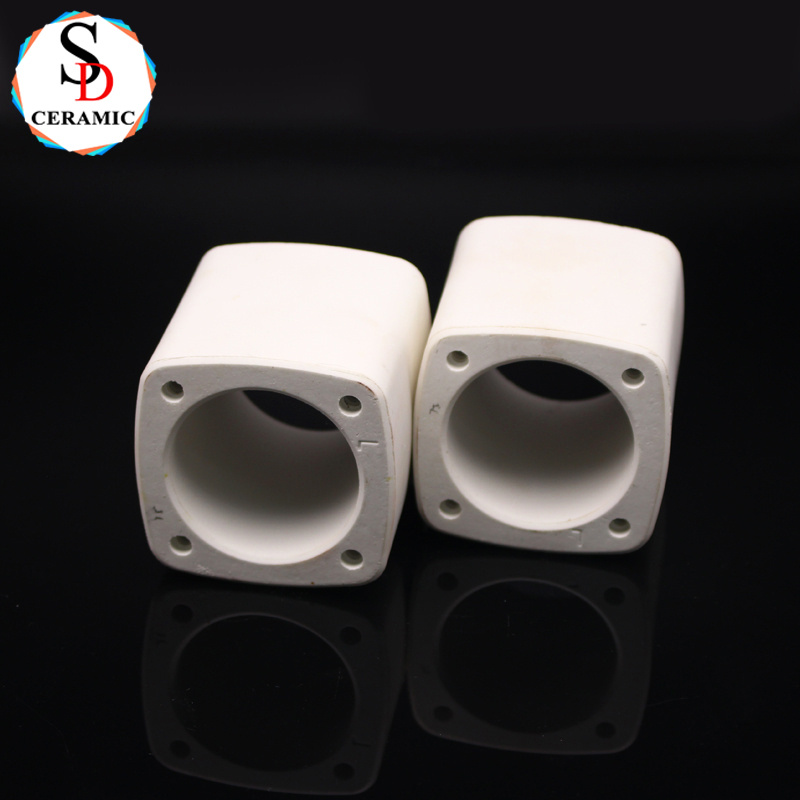 High Temperature Resistant Square Alumina Ceramic Body Fuse Tube