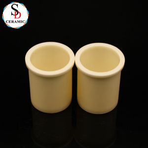 Heat Resistant Ceramic Crcible Alumina Ceramic Part Al2O3 Ceramic Cylinder