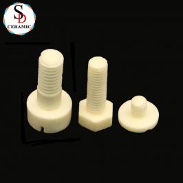 High Temperature Resistance Structural Ceramic Alumina Ceramic Screw Ceramic Bolt
