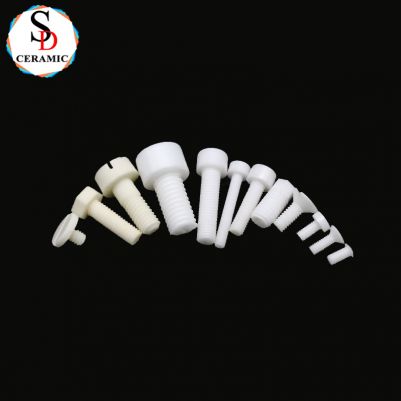 High Temperature Resistance Structural Ceramic Alumina Ceramic Screw Ceramic Bolt