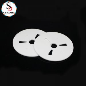 Customized Made Porous 95 Alumina Ceramic Disk Gasket  Alumina Part for Various Applications