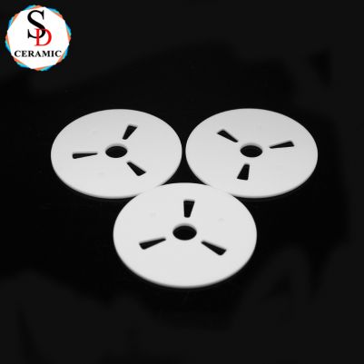 Customized Made Porous 95 Alumina Ceramic Disk Gasket  Alumina Part for Various Applications