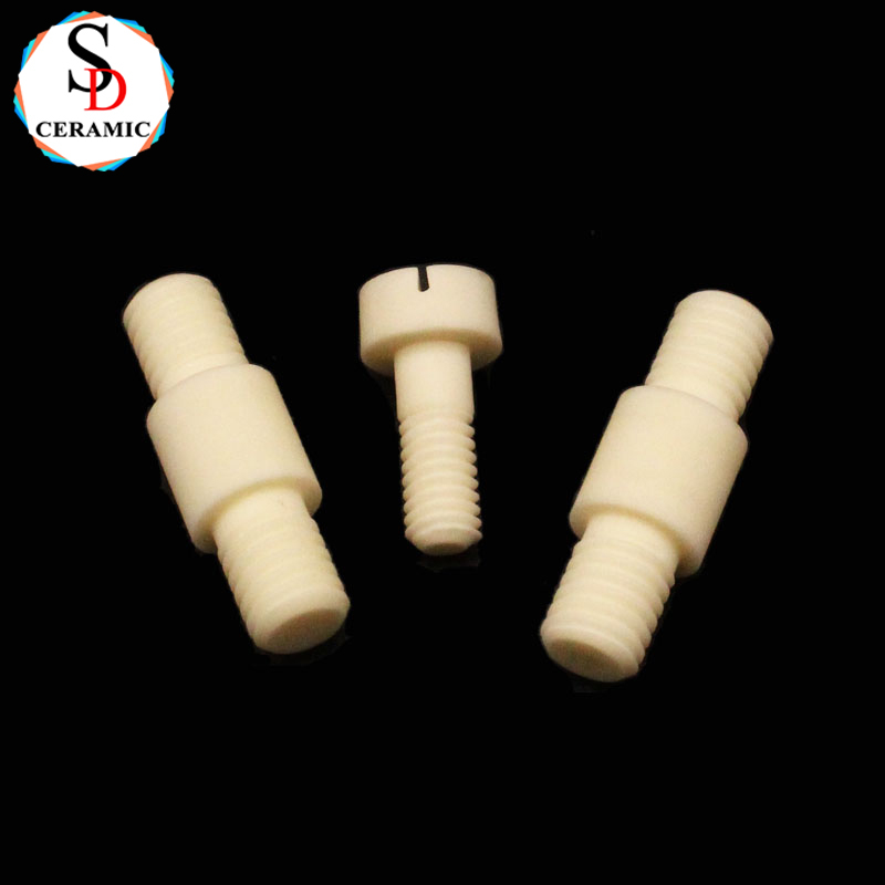 High Temperature Resistance Structural Ceramic Alumina Ceramic Screw Ceramic Bolt