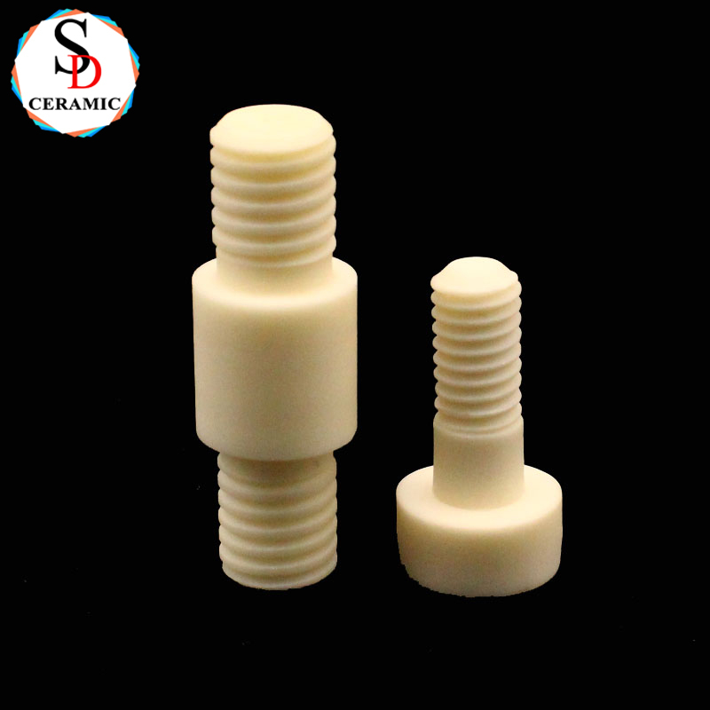 High Temperature Resistance Structural Ceramic Alumina Ceramic Screw Ceramic Bolt