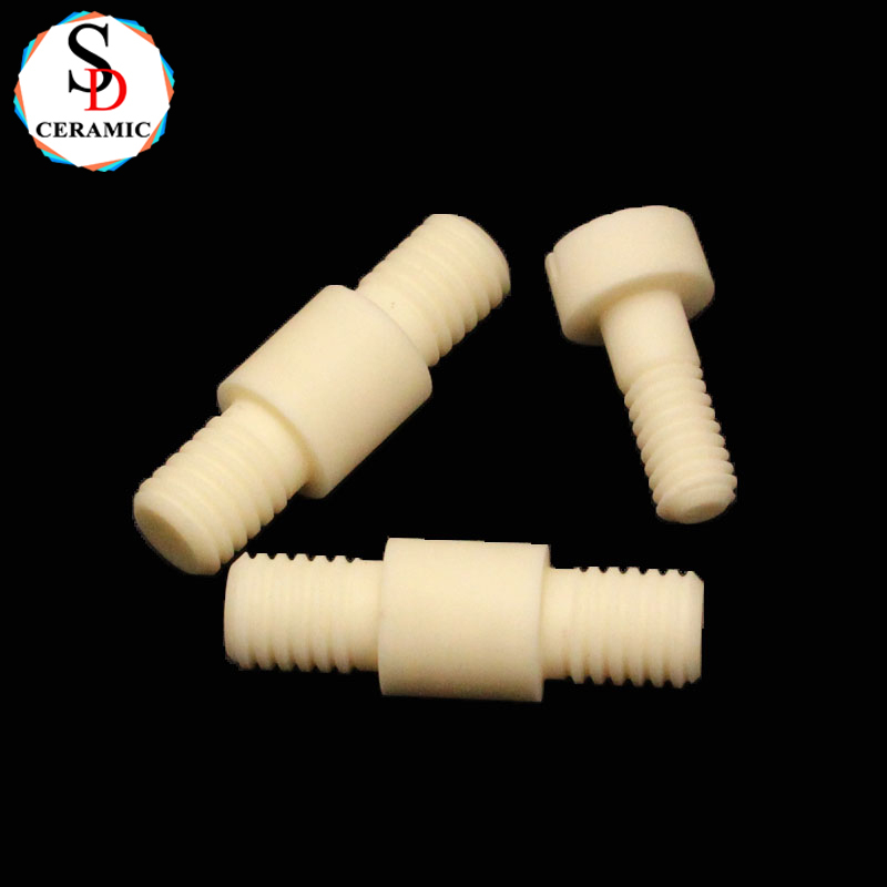 High Temperature Resistance Structural Ceramic Alumina Ceramic Screw Ceramic Bolt