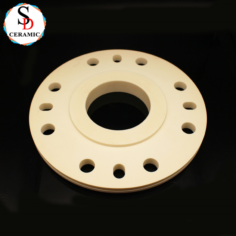 Wear Resistant Semiring 99 Alumina Ceramic Plates With Holes