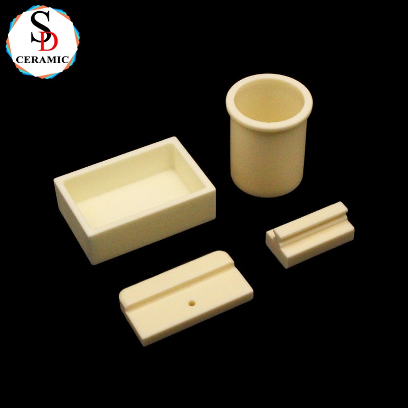 Strong Heat Resistance Al2o3 Alumina Ceramic Boat Crucible for Melting