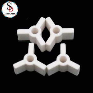 Triangular 95 Alumina Ceramic Bracket Ceramic Structural Components for Igniters
