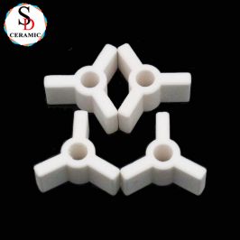 Triangular 95 Alumina Ceramic Bracket Ceramic Structural Components for Igniters