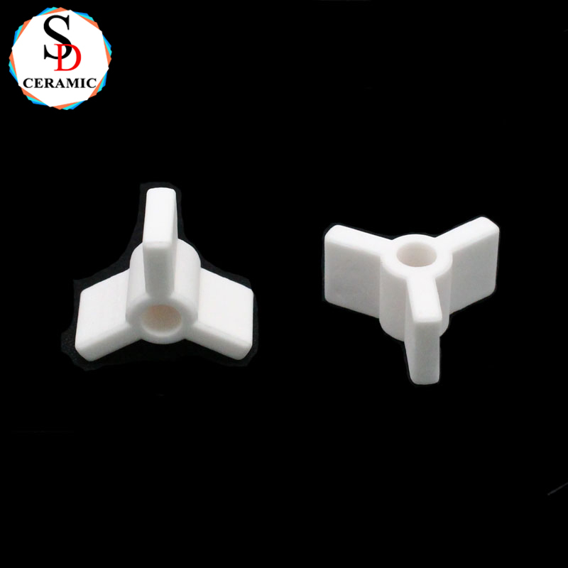 Triangular 95 Alumina Ceramic Bracket Ceramic Structural Components for Igniters