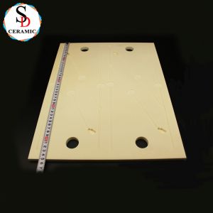 Precision Machining Large Porous 99 Al2O3 Alumina Ceramic Board