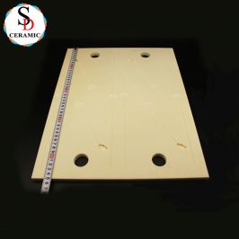 Precision Machining Large Porous 99 Al2O3 Alumina Ceramic Board