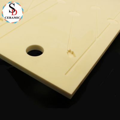 Precision Machining Large Porous 99 Al2O3 Alumina Ceramic Board