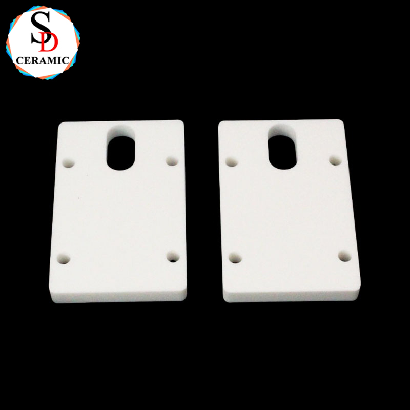 CNC Machining Ceramic Substrate with Holes 95 Aluminum Oxide Ceramic Plate Sheet