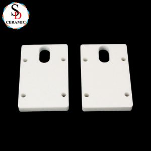 CNC Machining Ceramic Substrate with Holes 95 Aluminum Oxide Ceramic Plate Sheet