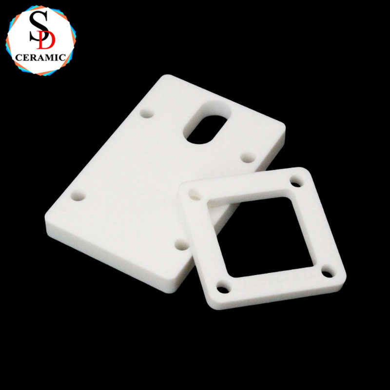 CNC Machining Ceramic Substrate with Holes 95 Aluminum Oxide Ceramic Plate Sheet