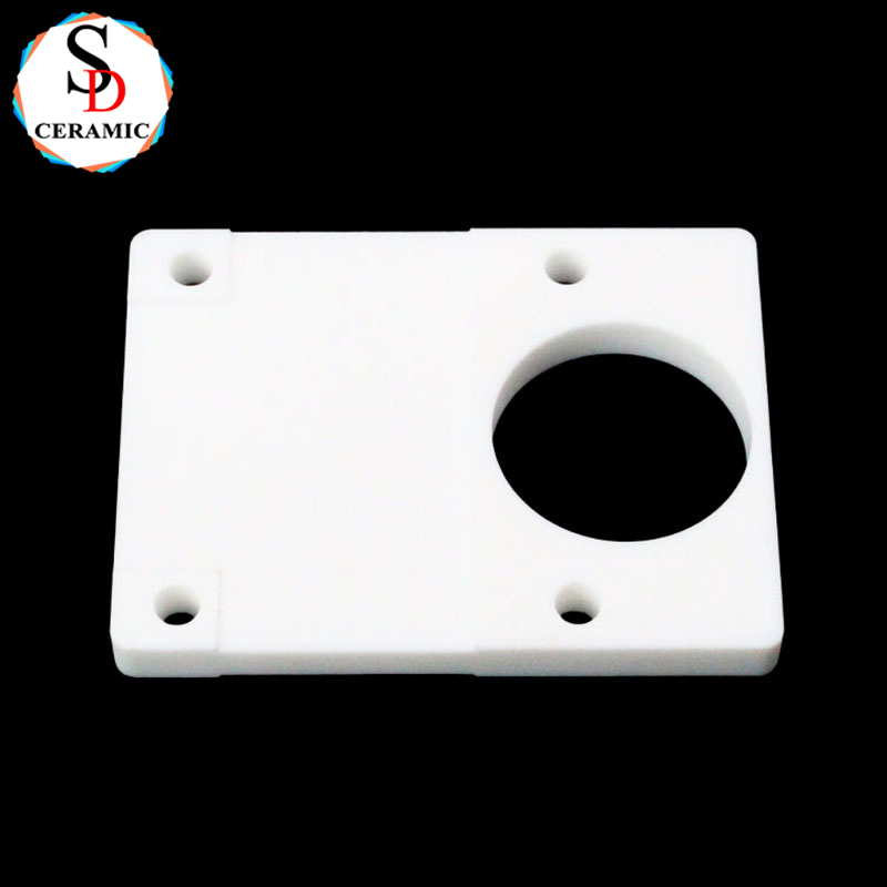CNC High Precision 95 Alumina Ceramic Sheet Substrate with Holes Ceramic Structural Parts