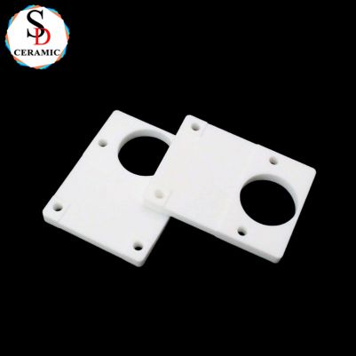 CNC High Precision 95 Alumina Ceramic Sheet Substrate with Holes Ceramic Structural Parts