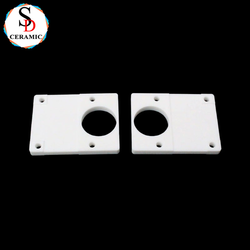 CNC High Precision 95 Alumina Ceramic Sheet Substrate with Holes Ceramic Structural Parts