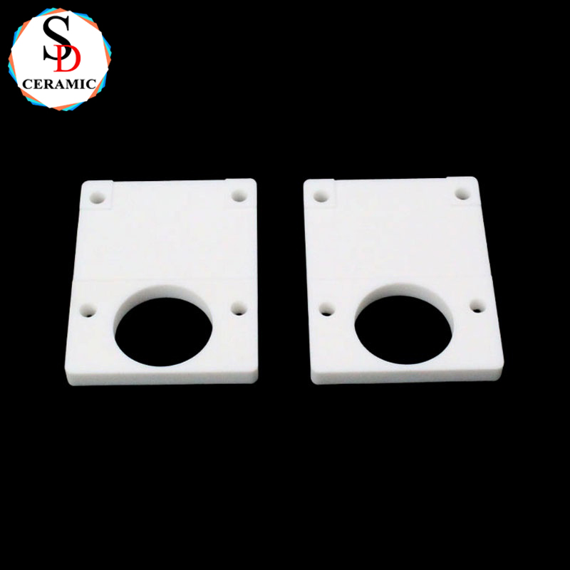 CNC High Precision 95 Alumina Ceramic Sheet Substrate with Holes Ceramic Structural Parts