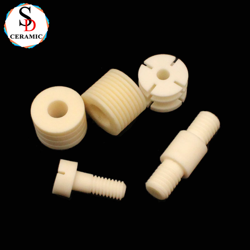 High Temperature Resistance Structural Ceramic Alumina Ceramic Screw Ceramic Bolt