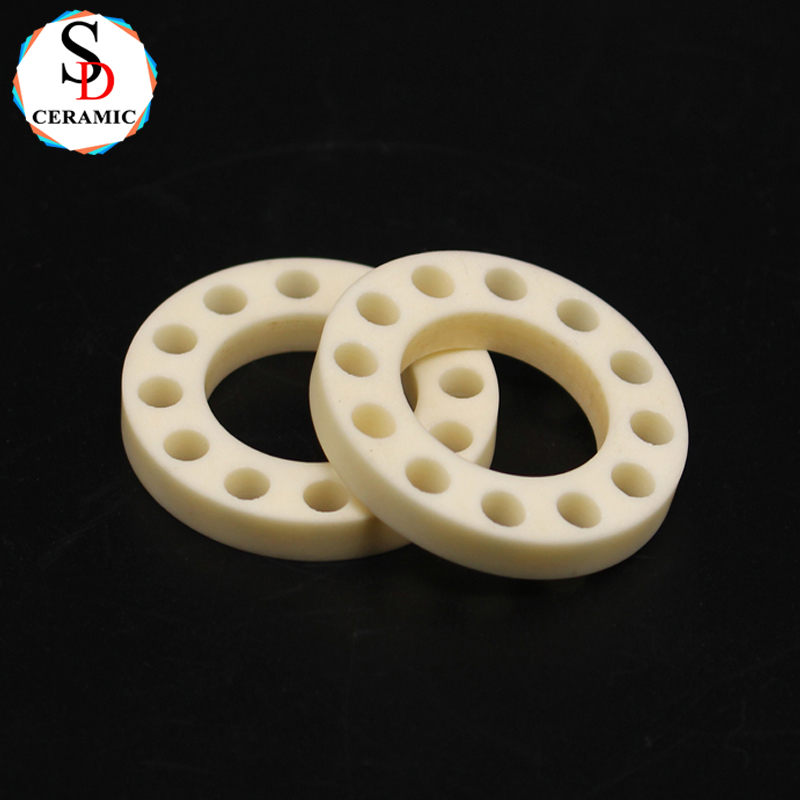 Hot Selling High Density Circular 99 Alumina Ceramic Gasket for Industrial Applications