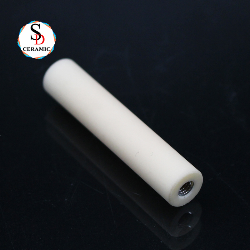 C795 C799 Alumina Threaded Ceramic Pipe Thread Tube Ceramic Auger