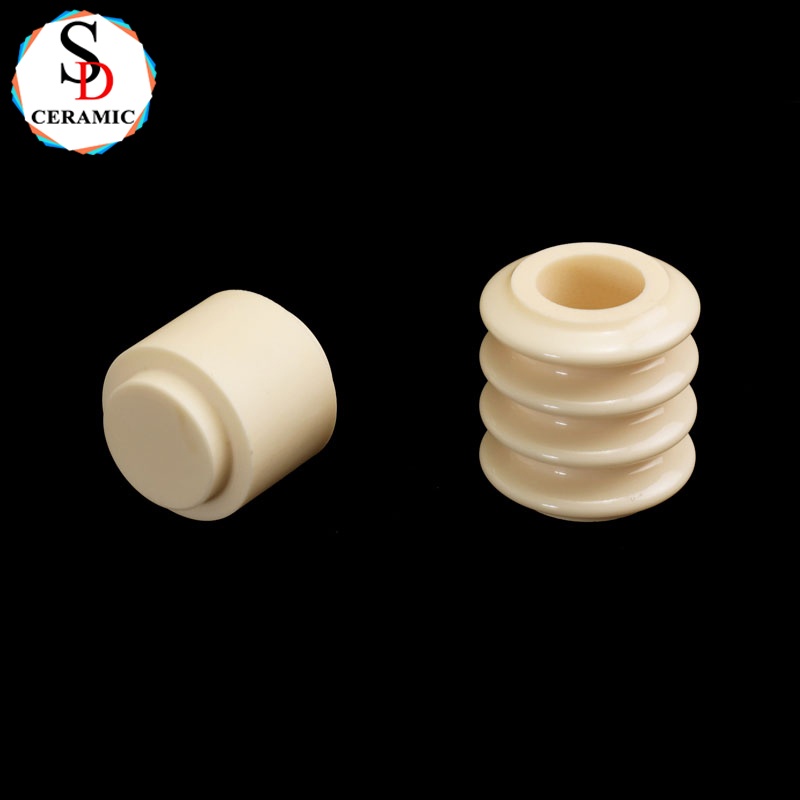 Manufactory Threaded Ceramic Rod Spiral 99 Alumina Ceramic Shaft with High Precision